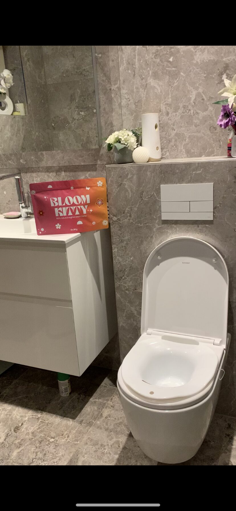 Plaats het zitje op je wc-bril